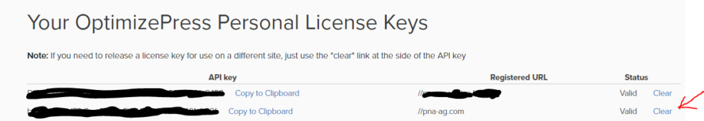 OP API key